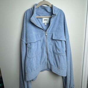Aerie Light Blue Corduroy Jacket